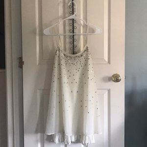 Off white American Eagle sequin/beaded dress